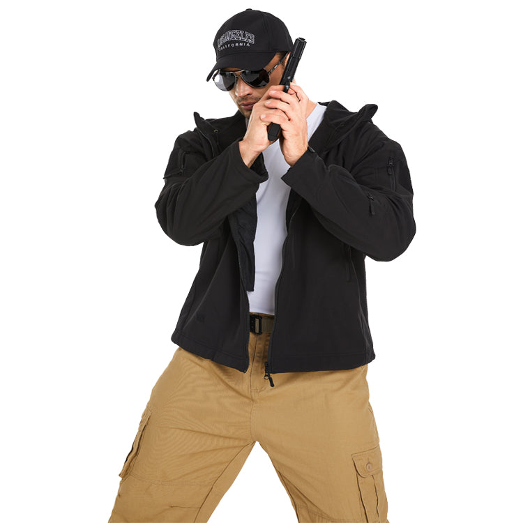 FJUN Men‘s V-Neck Holster Shirt with Pockets