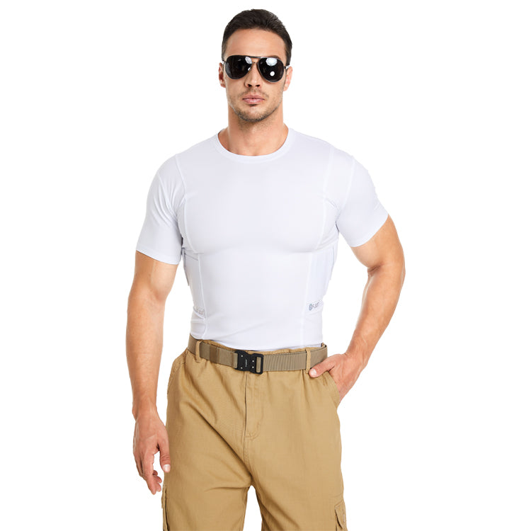 FJUN Men‘s Concealed Carry Crew Neck Tee