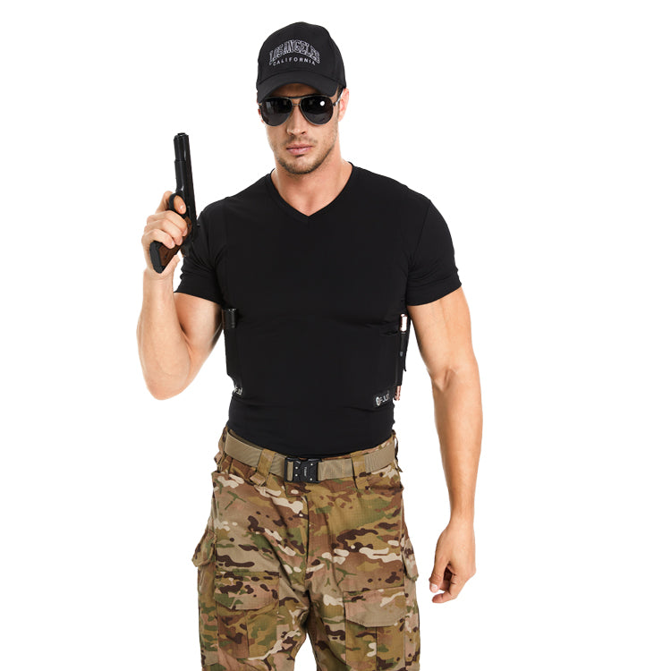 FJUN Men‘s V-Neck Holster Shirt