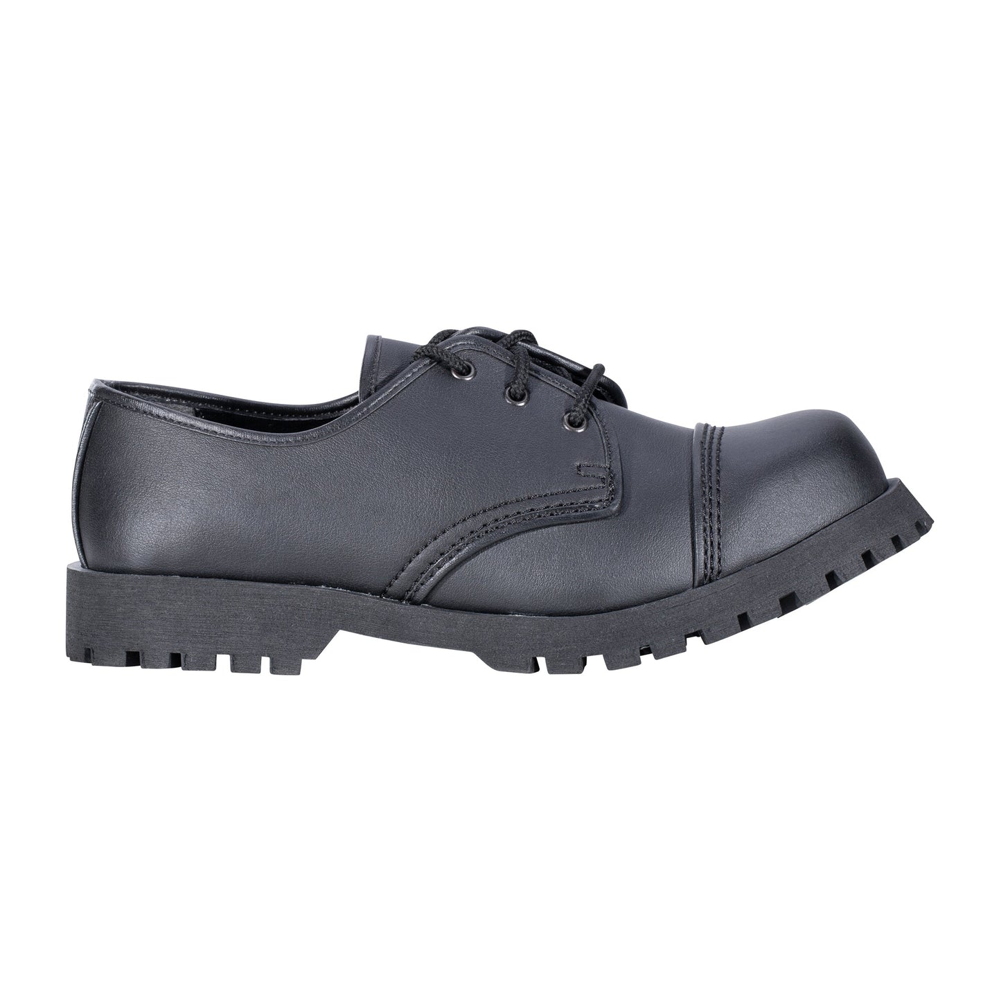 FJUN Men's low top casual shiny leather shoes