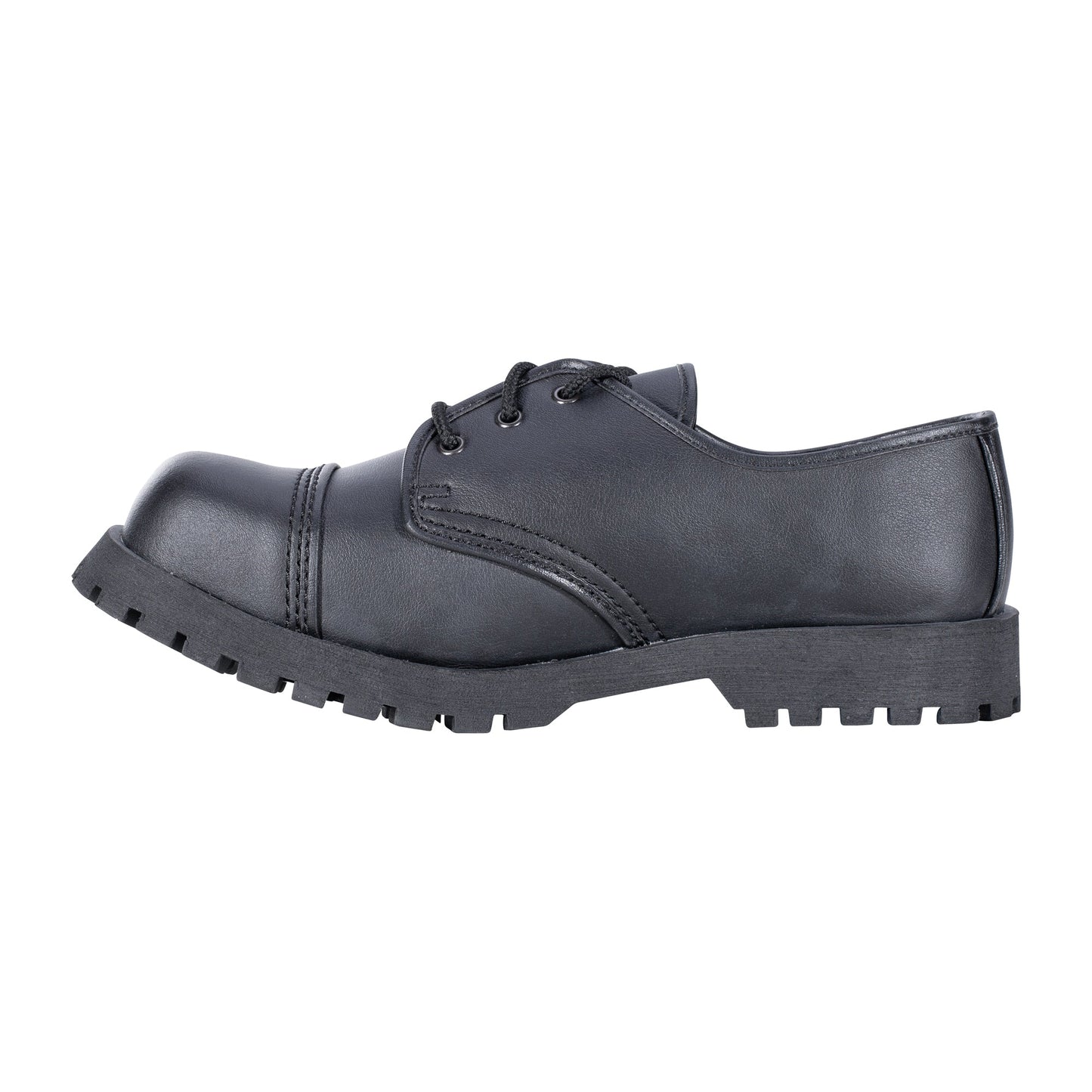FJUN Men's low top casual shiny leather shoes