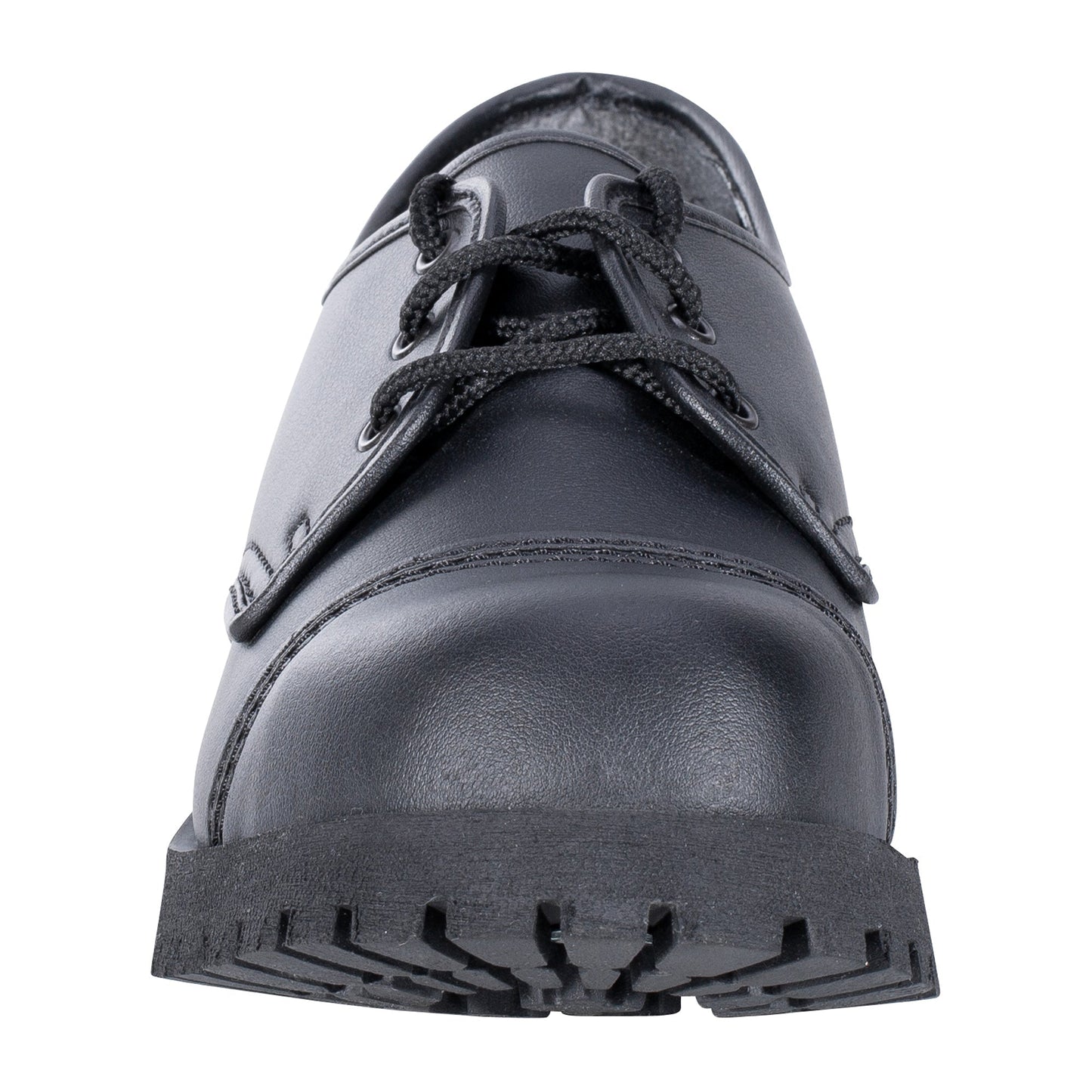 FJUN Men's low top casual shiny leather shoes
