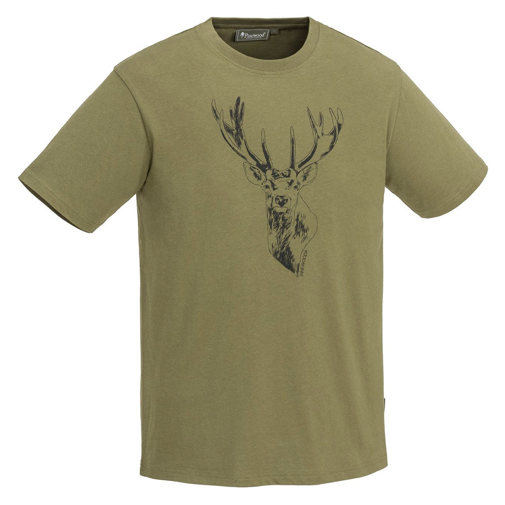 FJUN T-Shirt Red Deer suede