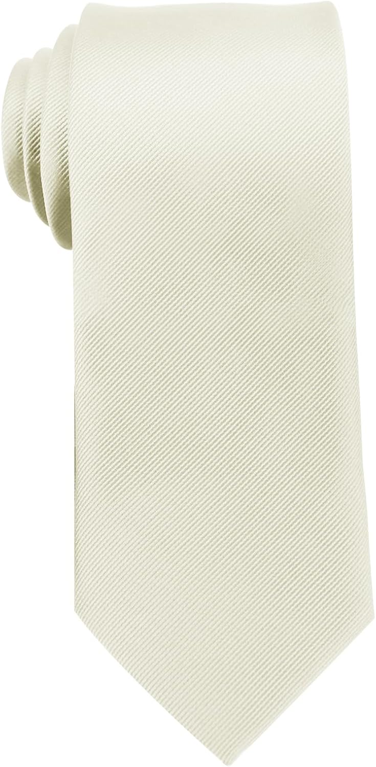 FJUN Men's Tie Solid Color Personality