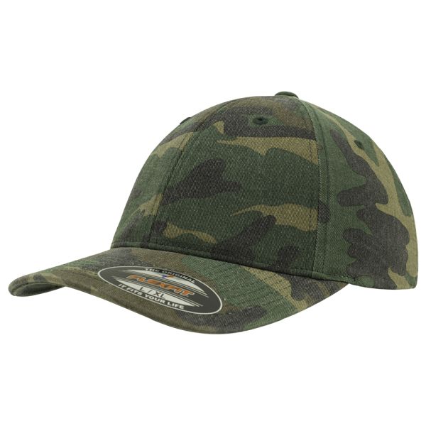 FJUN Cap Garment washed woodland