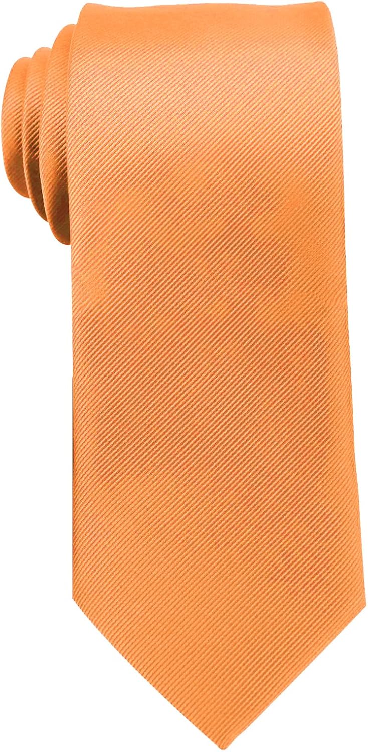 FJUN Men's Tie Solid Color Personality