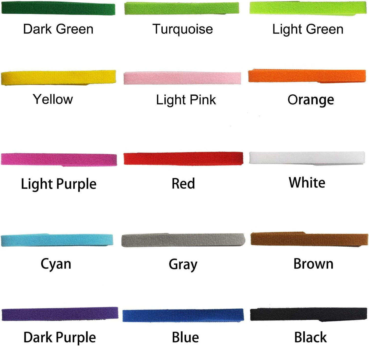 FJUN 15 Colors Puppy ID Collar Soft Reusable for Newborn Pets Dogs Cats