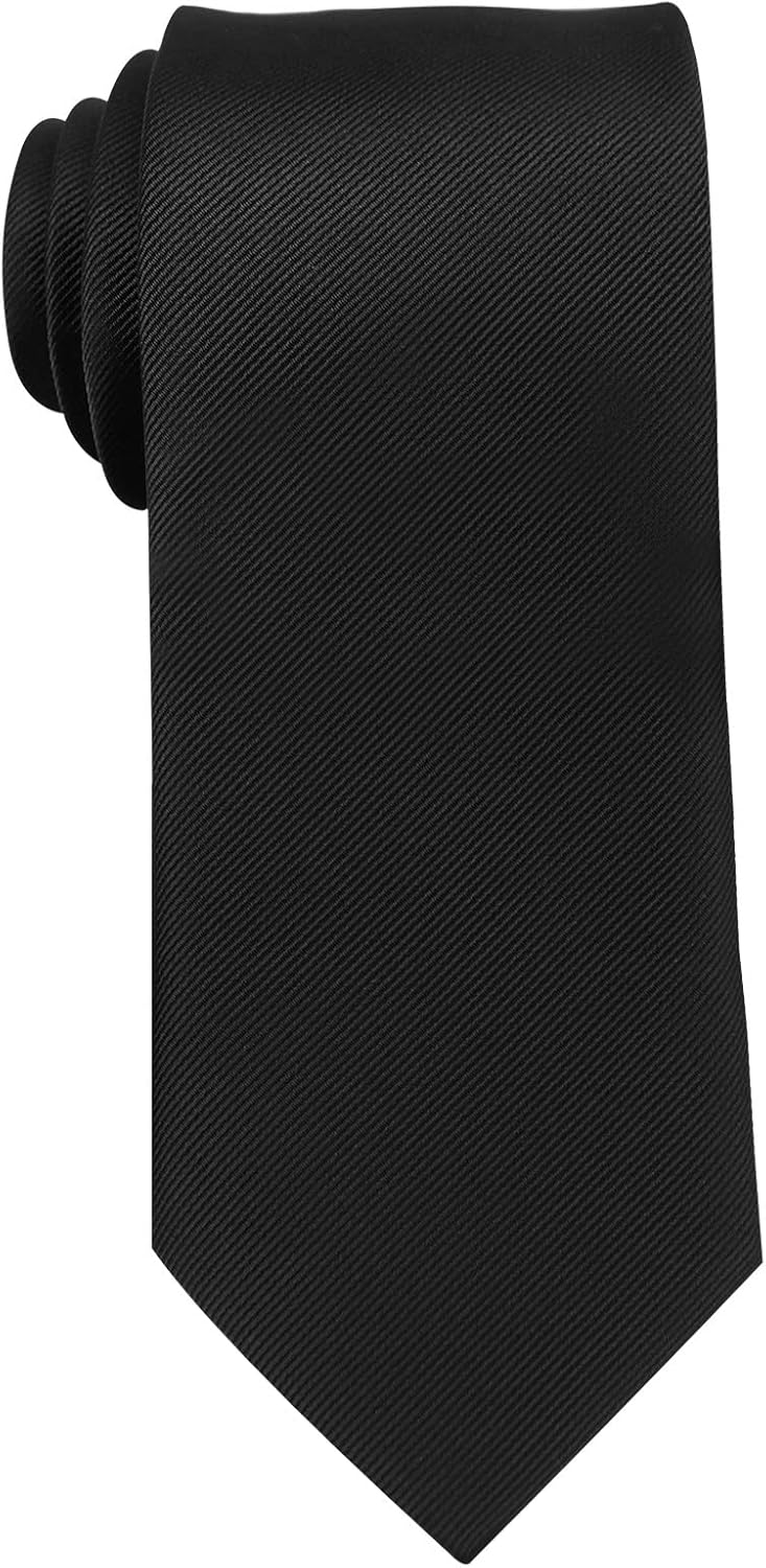 FJUN Men's Tie Solid Color Personality