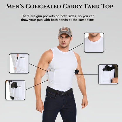 Round-Neck Tactical Vest with Integrated Gun Jacket