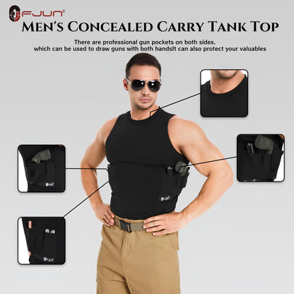 Round-Neck Tactical Vest with Integrated Gun Jacket