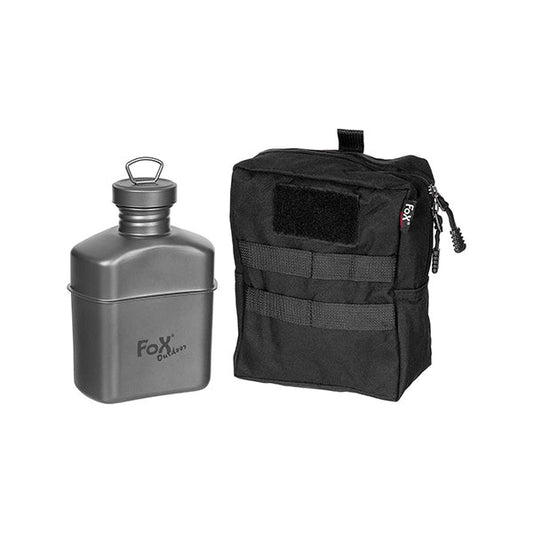 Drinking Bottle Titanium 1 L with bag