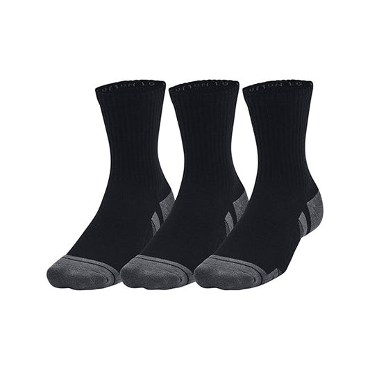 Under Armor Mid Crew Socks Cotton Pack of 3  gray