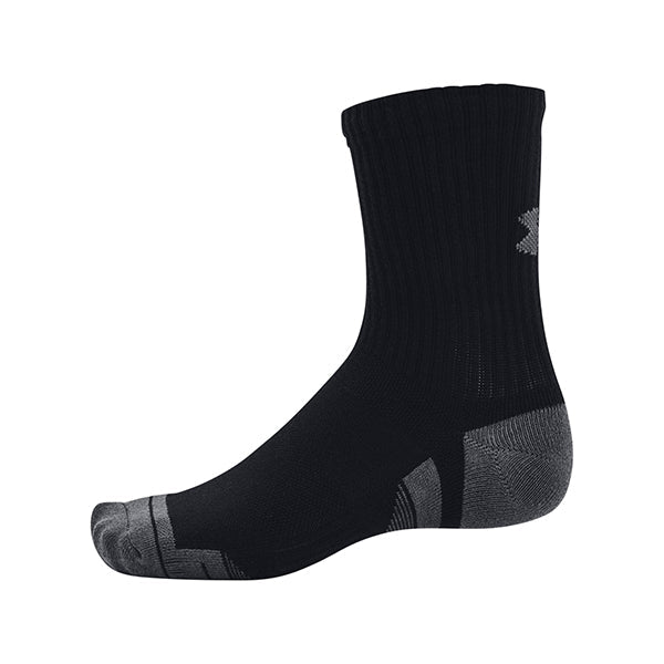 Under Armor Mid Crew Socks Cotton Pack of 3  gray