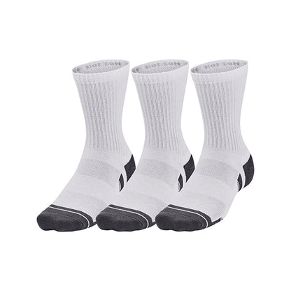 Under Armor Mid Crew Socks Cotton Pack of 3  gray