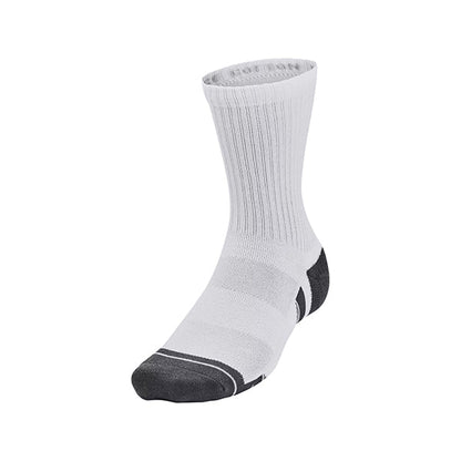 Under Armor Mid Crew Socks Cotton Pack of 3  gray