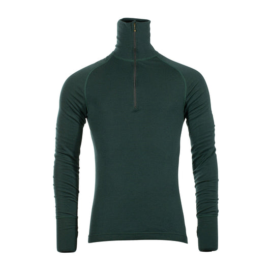 FJUN Longsleeve Arctic Double Zip Polo green