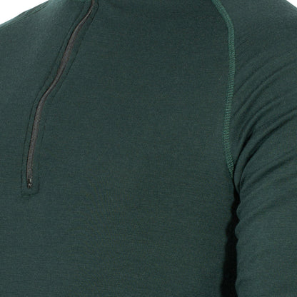 FJUN Longsleeve Arctic Double Zip Polo green