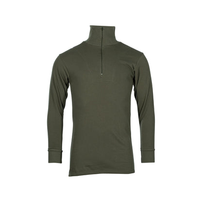 FJUN German Army Zip Polo Shirt Winter Version  green