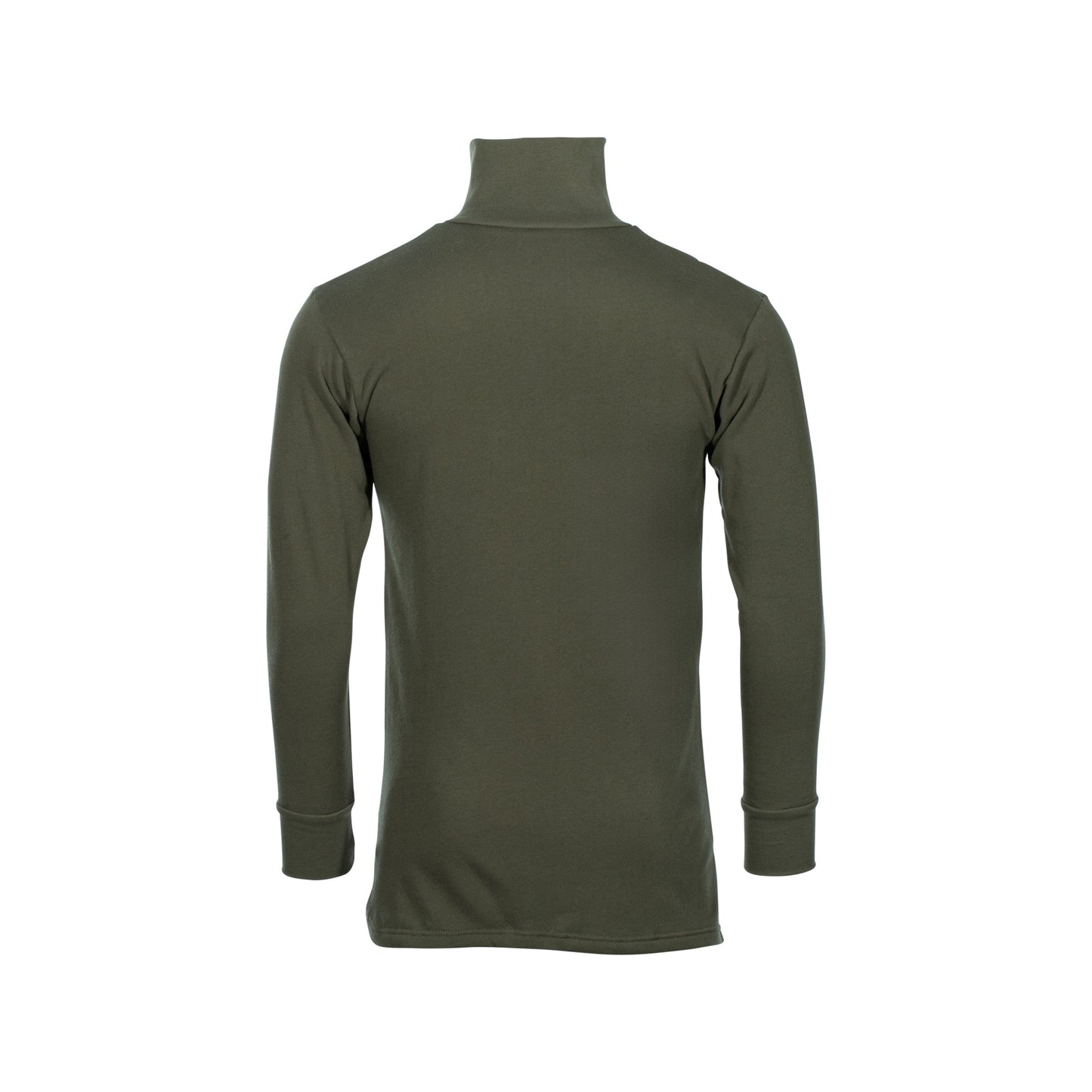 German Army Zip Polo Shirt Winter Version  green