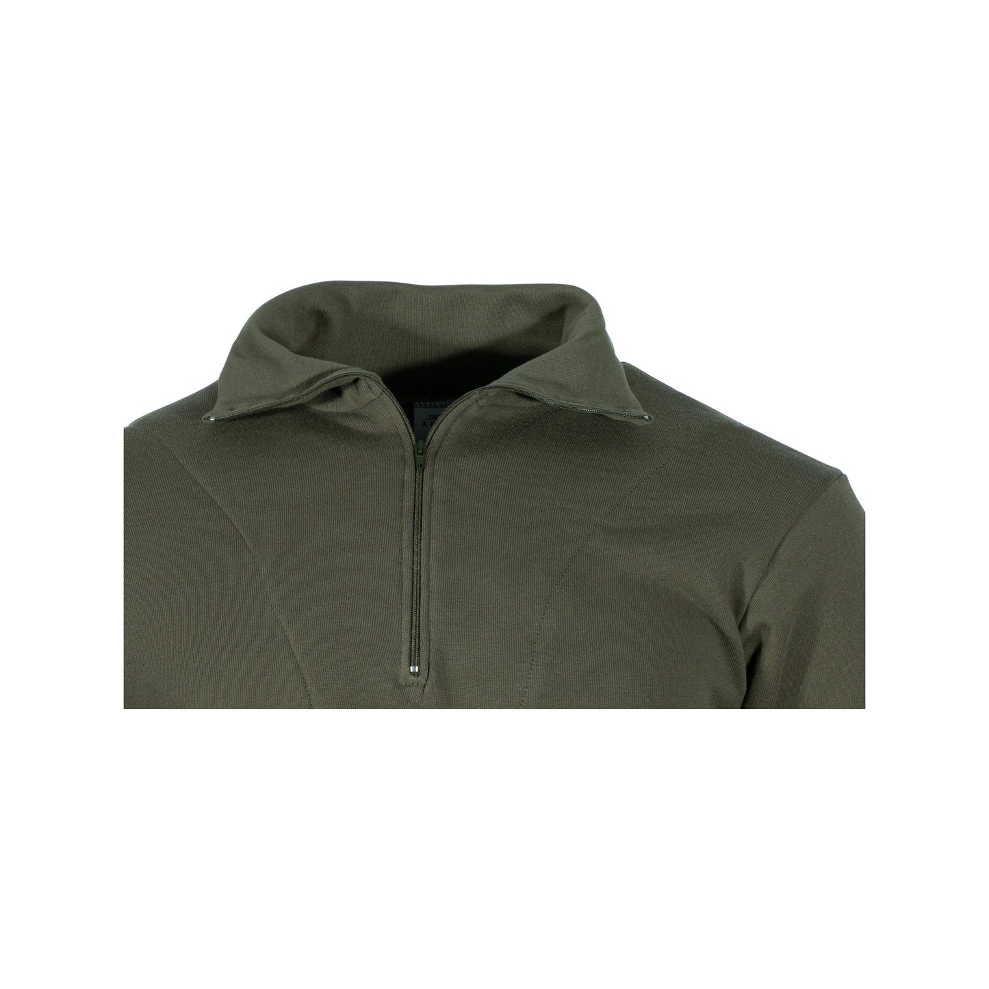 FJUN German Army Zip Polo Shirt Winter Version  green