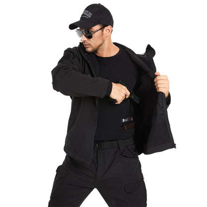 “Tactical Crew Neck Tee with Integrated Holster”