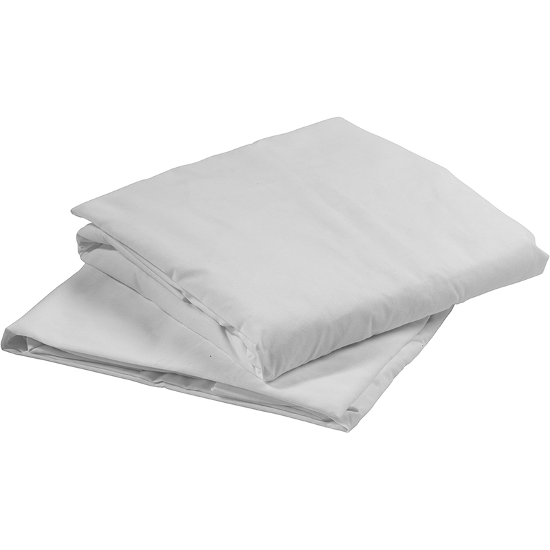 FJUN Hospital Fitted Sheet Polyester and Cotton Hospital Fitted Sheet White Soft and Comfortable Single Bed Sheet