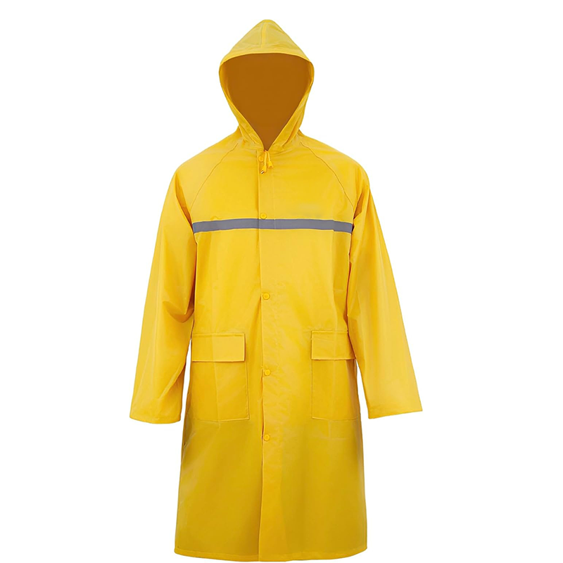 FJUN Men's Raincoat Bright Safety Raincoat