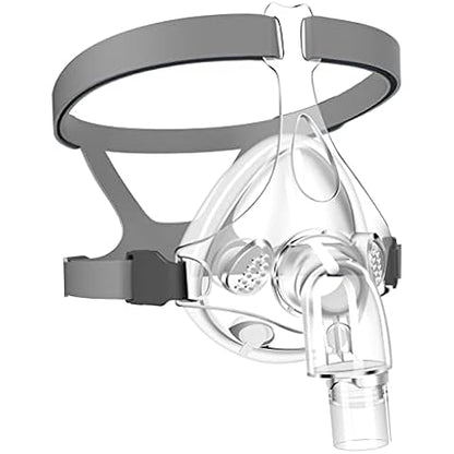 FJUN anesthesia mask, adult size, ultra-thin inflatable cushion, metal spring valve, hook and loop