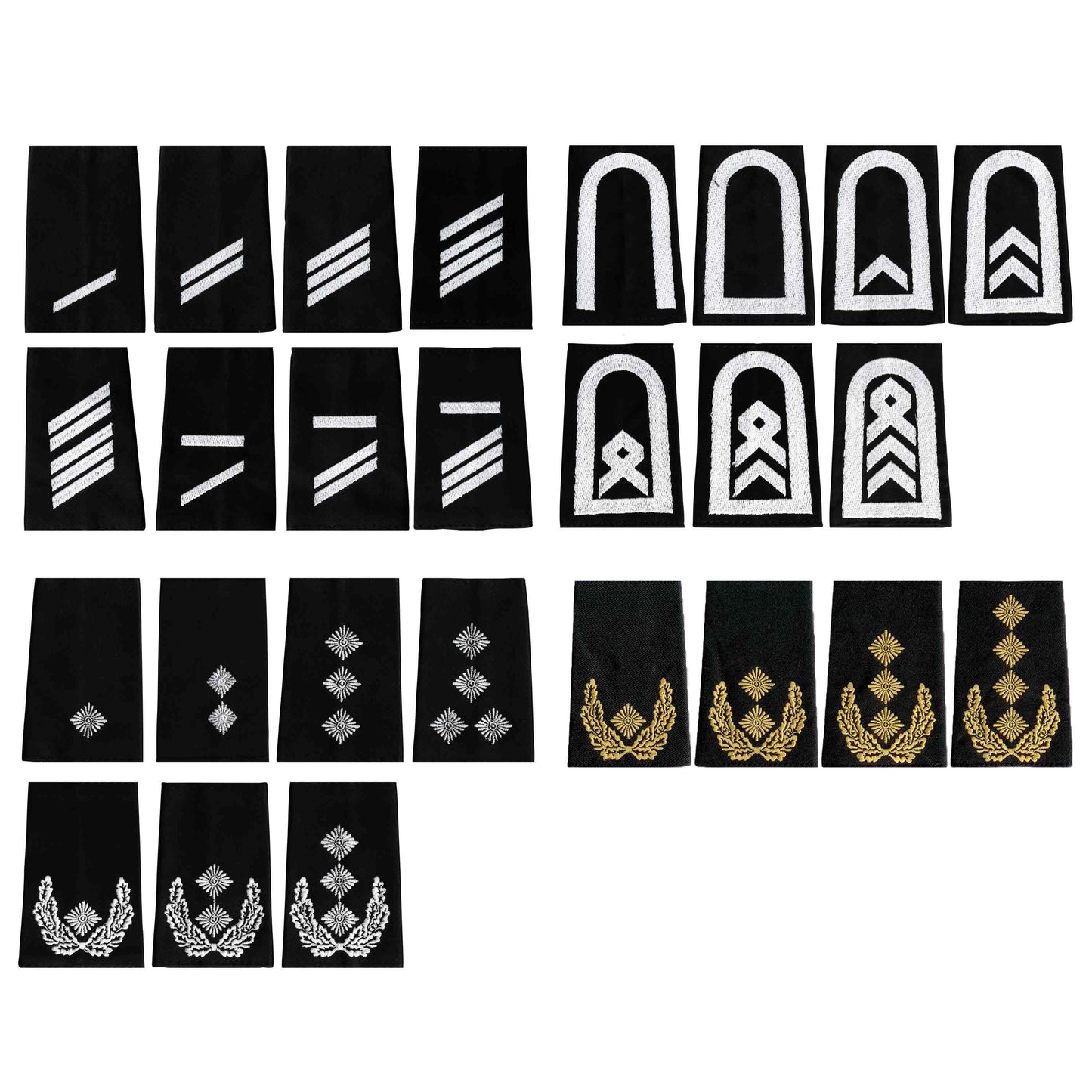 German Rank Insignia Cloth /white