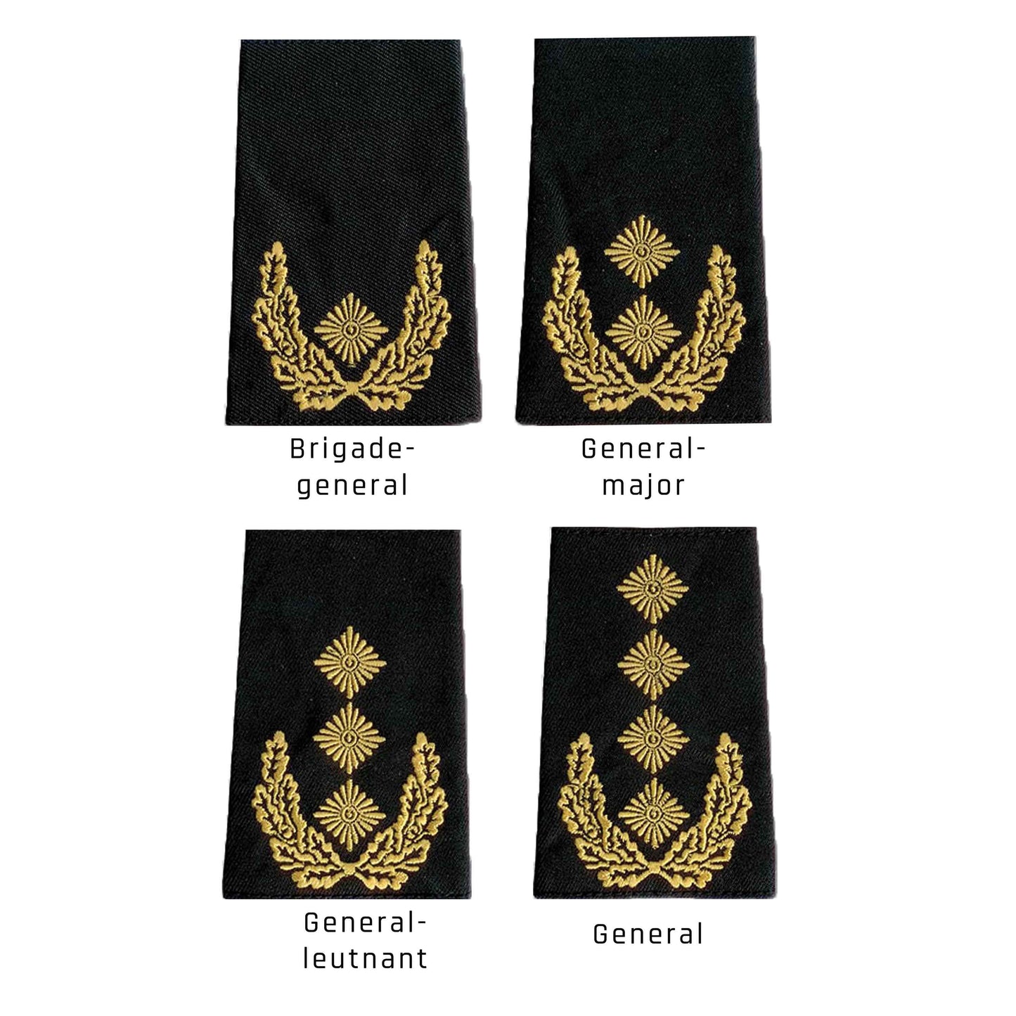 German Rank Insignia Cloth /white