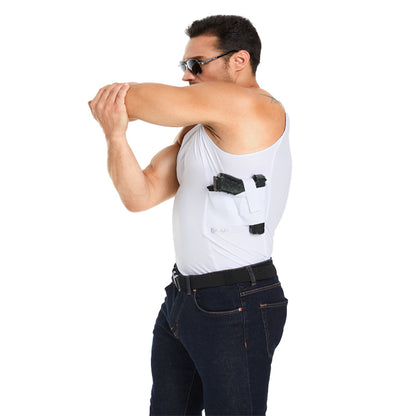 Round-Neck Tactical Vest with Integrated Gun Jacket