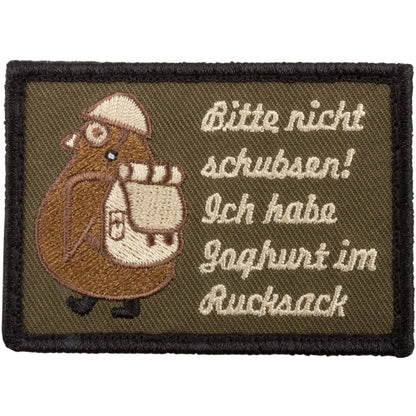 Patch Nicht schubsen, ich habe Bier im Rucksack