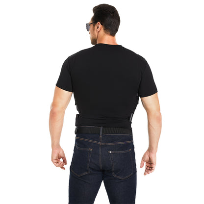 “Tactical Crew Neck T-Shirt with Built-In Holster”