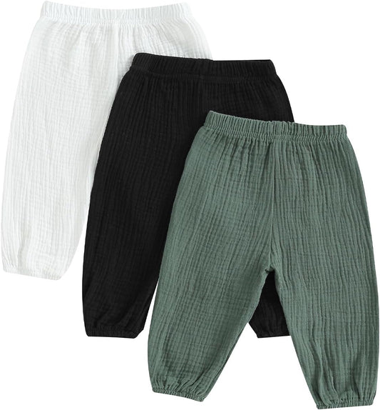 FJUN  Fire and heat protection Toddler Solid Color Casual Pants