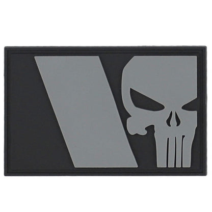 101 Inc. 3D Patch PVC Punisher USA Flag gray