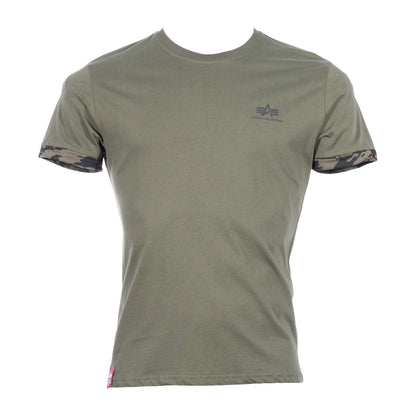T-Shirt Roll-Up Sleeve brushstroke green