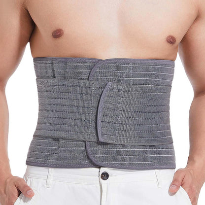 FJUN Men's Abdominal Brace - Support and Core Stability, Adjustable Compression Wrap