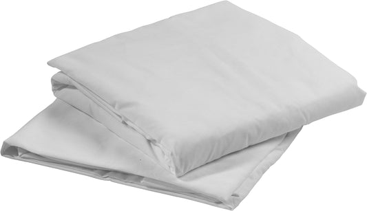 FJUN Hospital Fitted Sheet Polyester and Cotton Hospital Fitted Sheet White Soft and Comfortable Single Bed Sheet