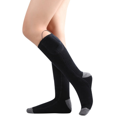 Winter Warm Heated Socks USB Charging Long Socks to Keep Cold