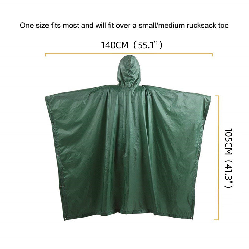 Hiking cape raincoat