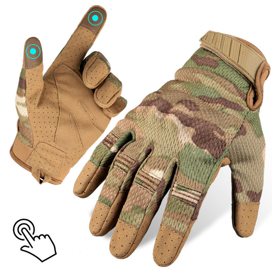 Multifunctional camouflage breathable tactical gloves