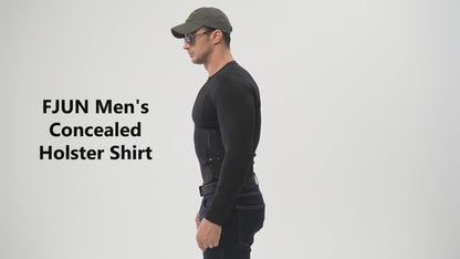 “Tactical Crew Neck Tee with Integrated Holster”