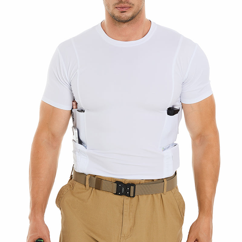 FJUN Men’s Concealment Crew Neck Shirt